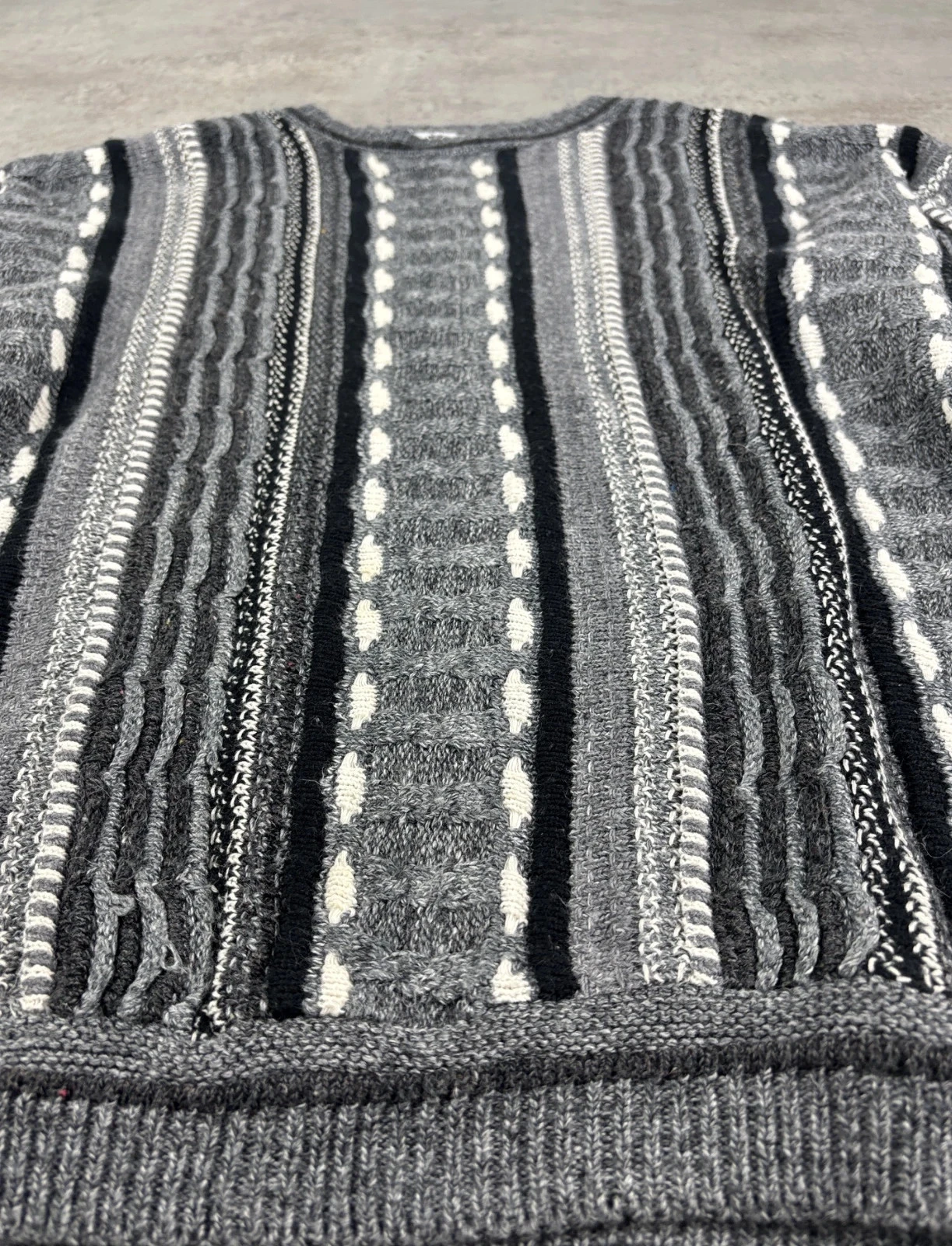 Coogi style sweater | Black Gray White | Size XL - Very good condition – photo 4